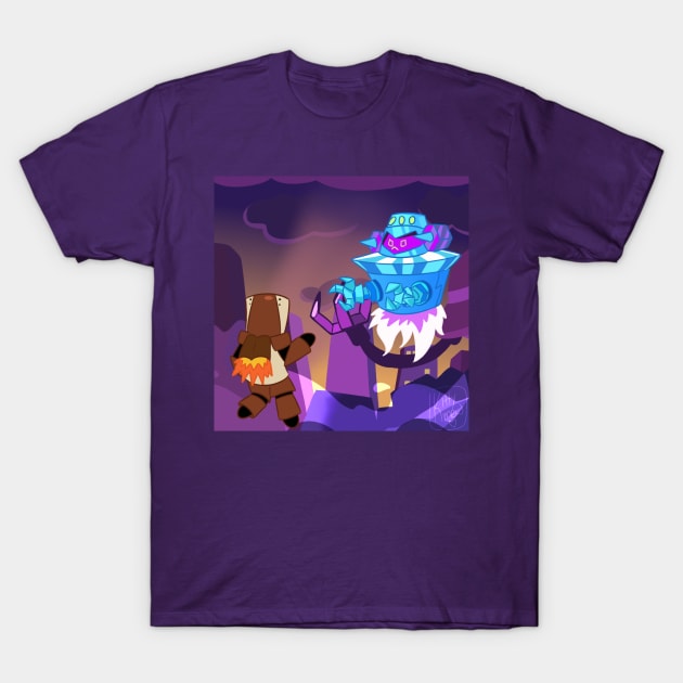 Fight Against Candybot T-Shirt by Victorybell